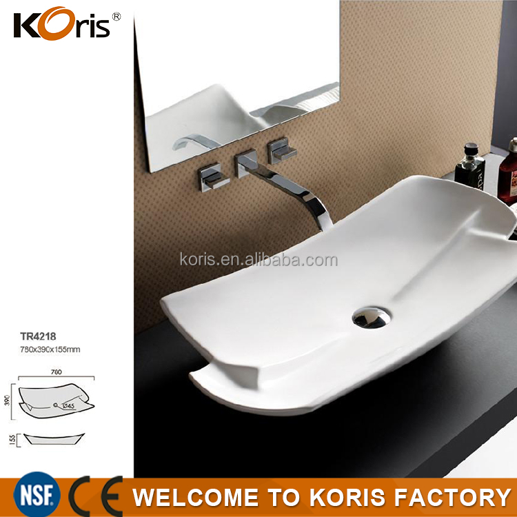 Diseño personalizado Venta al por mayor Barato Único Baño de lavabos de acrílico