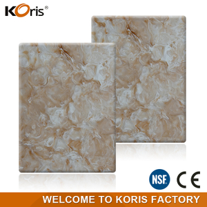 2016 Uusi valkoinen kimalteleva kvartsikivitaso, Koris Direct Export 107 Maa Sparkle Quartz Stone Tonetop
