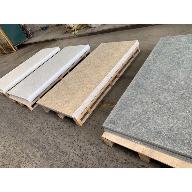 Factory Faux Stone PMMA Resin 12*760*3660mm Artificial Stone Solid Surface Countertop Material